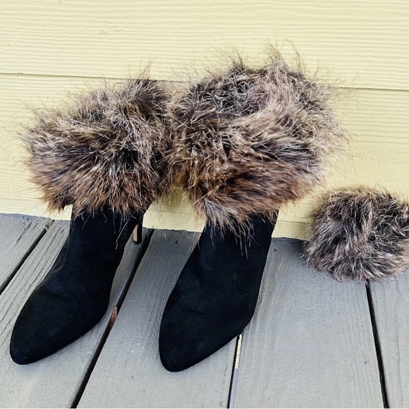 Donna Salyers Fabulous Furs Faux Fox Boot Topper Cuffs and Scrunchie Vegan Fur